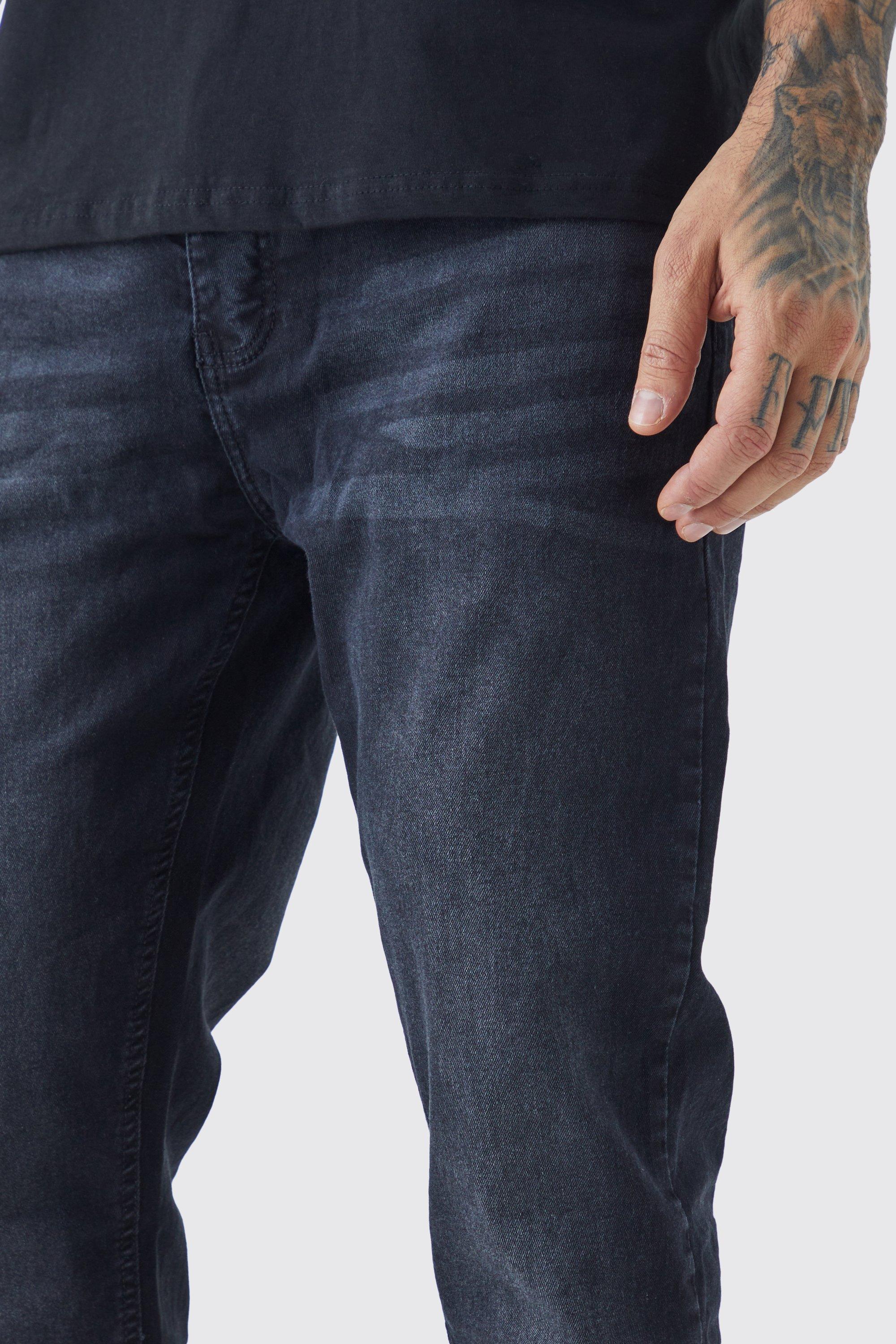 Slim fit stacked store jeans